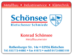 Rietschener Schmiede Schnsee