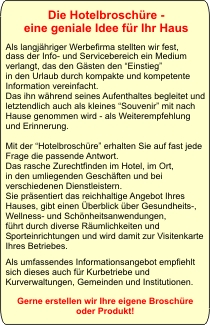 Hotelbroschuere