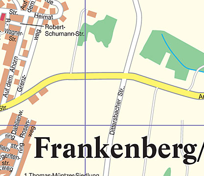 Karte Frankenberg, 2. Auflage