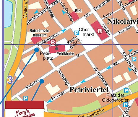 Karte Freiberg