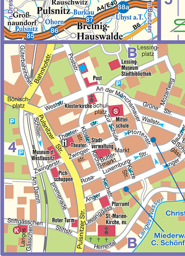 Karte Kamenz