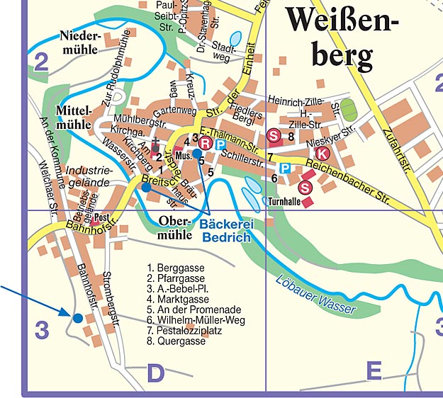 Karte Weißenberg