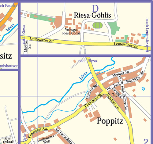 Kartenausschnitt riesa