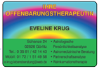 Offenbarungstherapeutin E. Krug