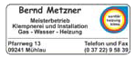 Klempnerei und Installation Bernd Metzner