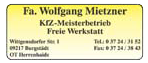 Fa. Wolfgang Mietzner Kfz-Meisterbetrieb