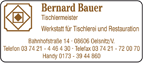 Tischlerei Bernard Bauer