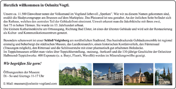 Herzlich willkommen im Oelsnitz/Vogtland