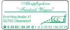 Altenpflegeheim Friedrich Wagner