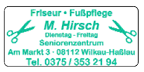 Friseur  Fupflege Hirsch